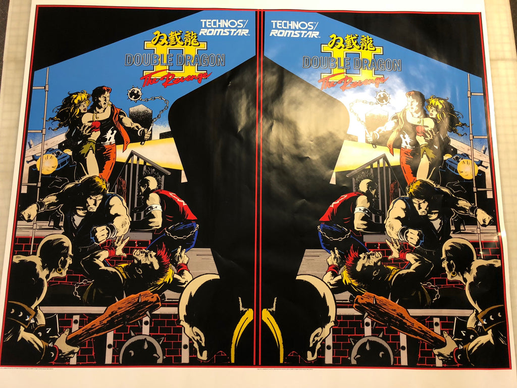 Double Dragon 2 side art pair – Arcade Art Shop