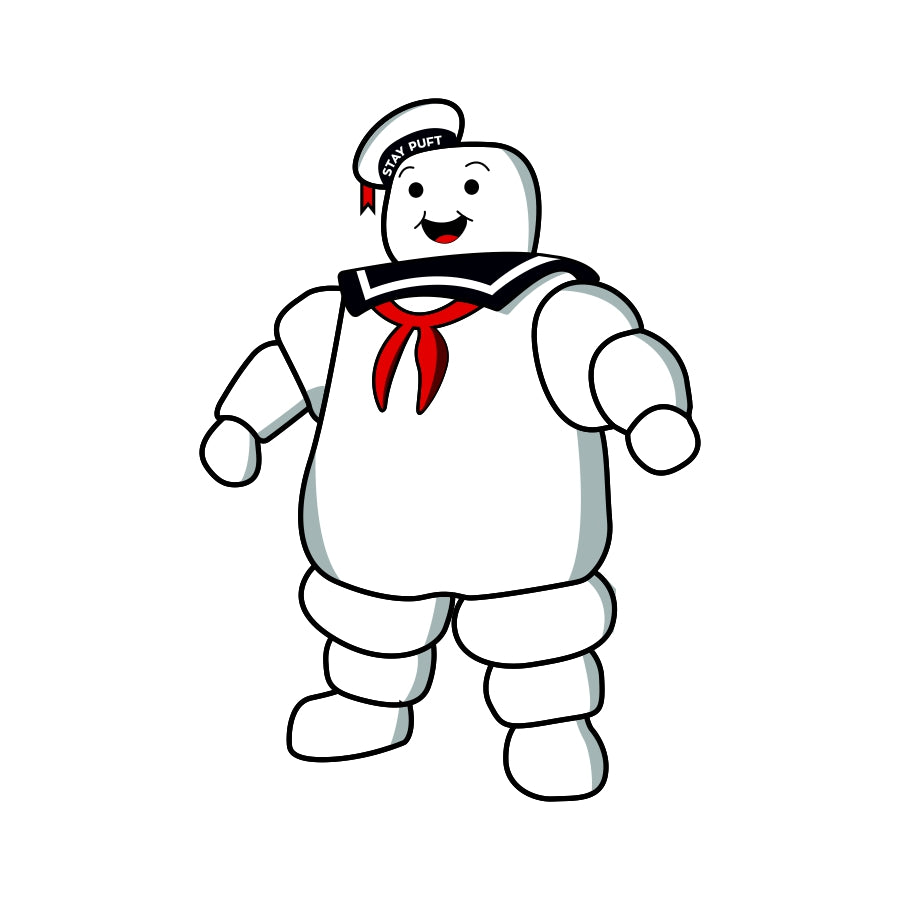 Stay Puft Marshmallow Man Sticker – Escape Pod Online