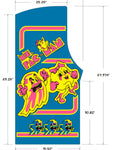 Ms Pac-Man Stencil Set w/Kickplate - Escape Pod Online