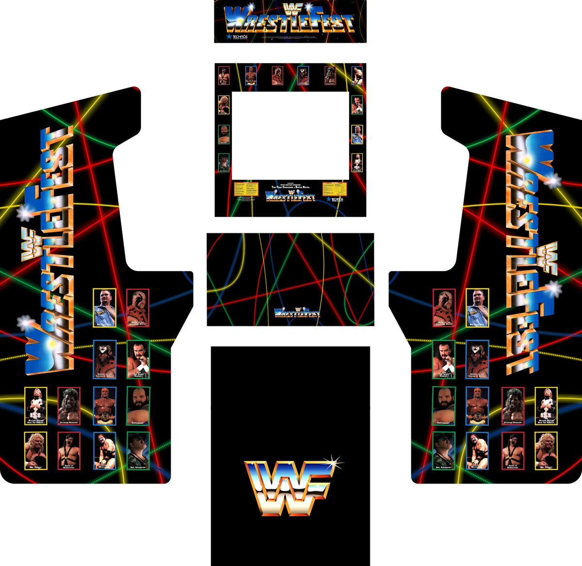 Arcade1Up Legacy - WWF Wrestlefest Art Kit – Escape Pod Online